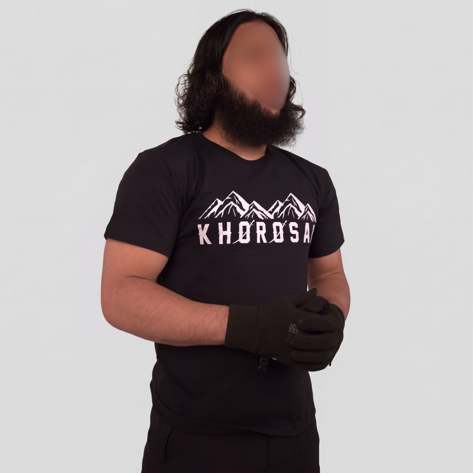 T-Shirt mit Bergketten-Aufdruck