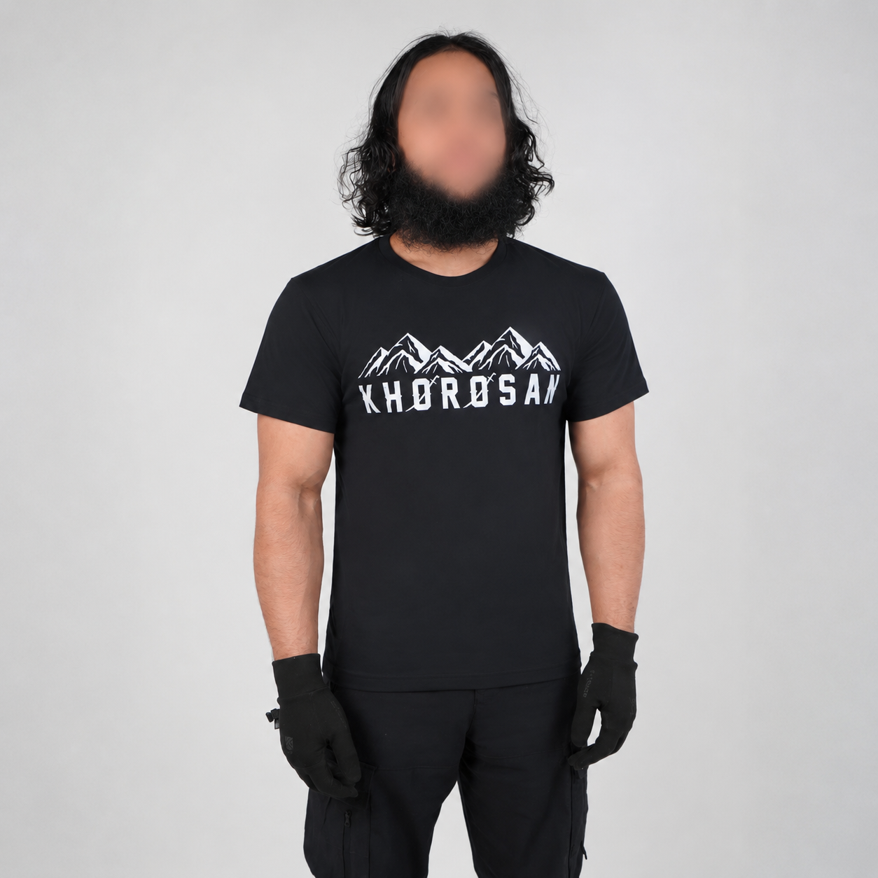 T-Shirt mit Bergketten-Aufdruck